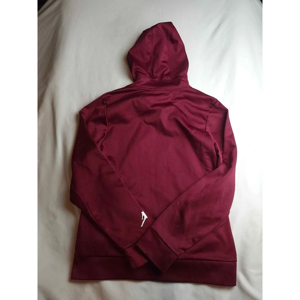 Jordan Therma-FIT Hoodie Maroon Burgundy Mens Small Pullover Sweatshirt
